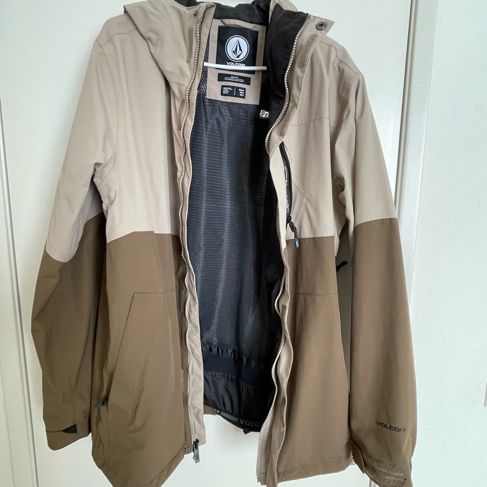 Volcom Green Performance Jacket With Hood And Zip… - image 1